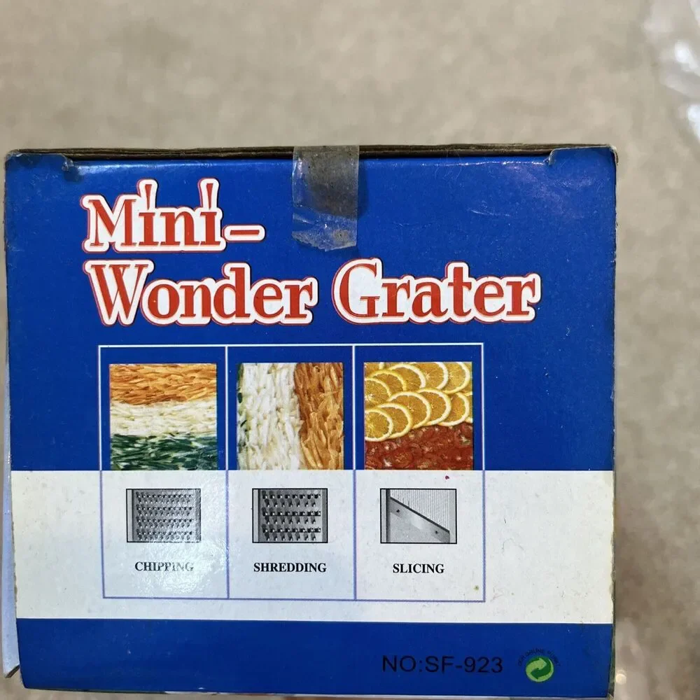 VTG Mini Wonder Multi-Purpose Vegetable Slicer Grater Shredder Set‎ Box Damaged